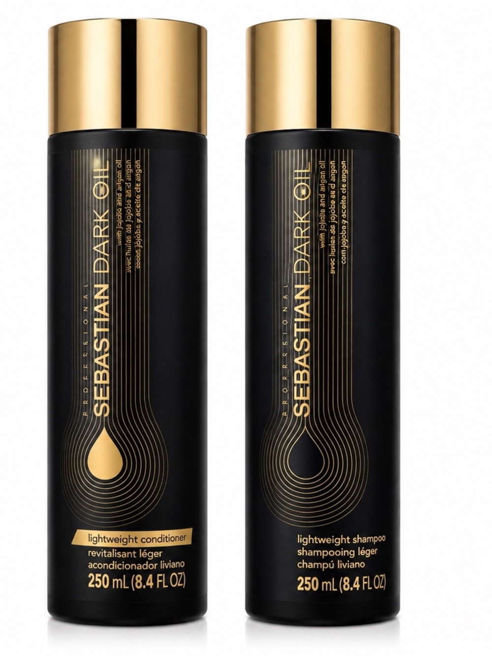 Sebastian Dark Oil Shampoo & Conditioner Set 8.4 oz 250ml Duo New
